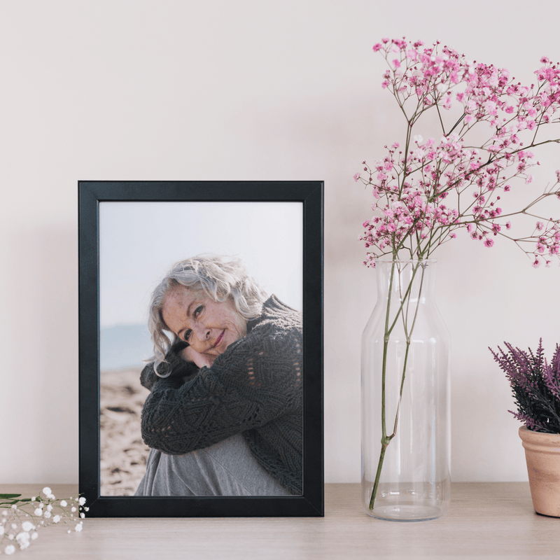 Großmutters Foto - Druck auf Glas, personalisiertes Geschenk für Oma - Adamell.de