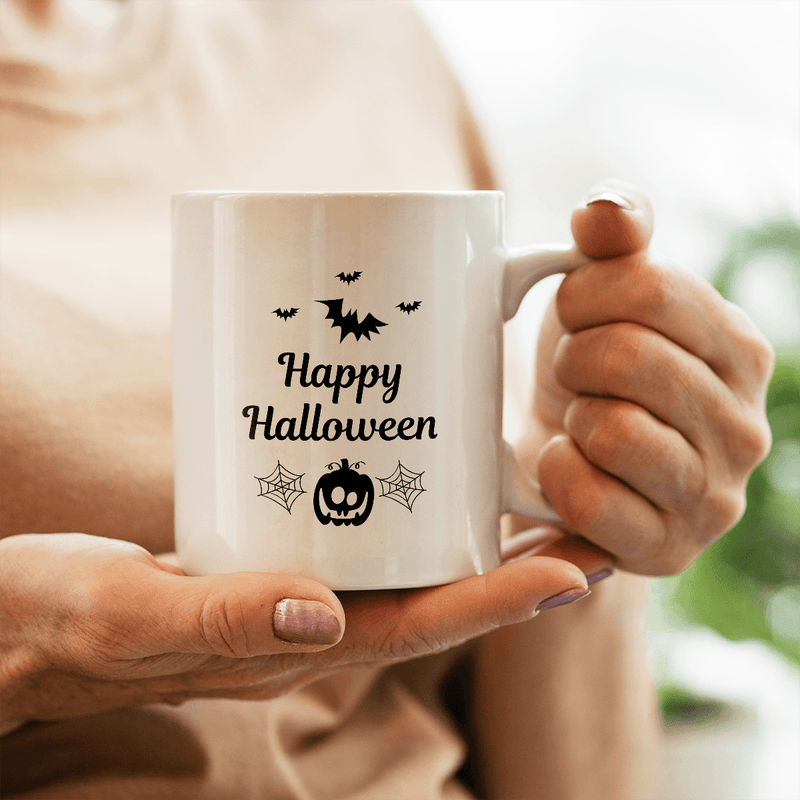 Halloween - 1x Bedruckte Tasse, personalisiertes Geschenk für Freundin - Adamell.de