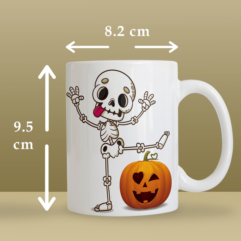 Halloween-Grafiken + Name - 1x bedruckte Tasse, personalisiertes Geschenk für einen Freund - Adamell.de