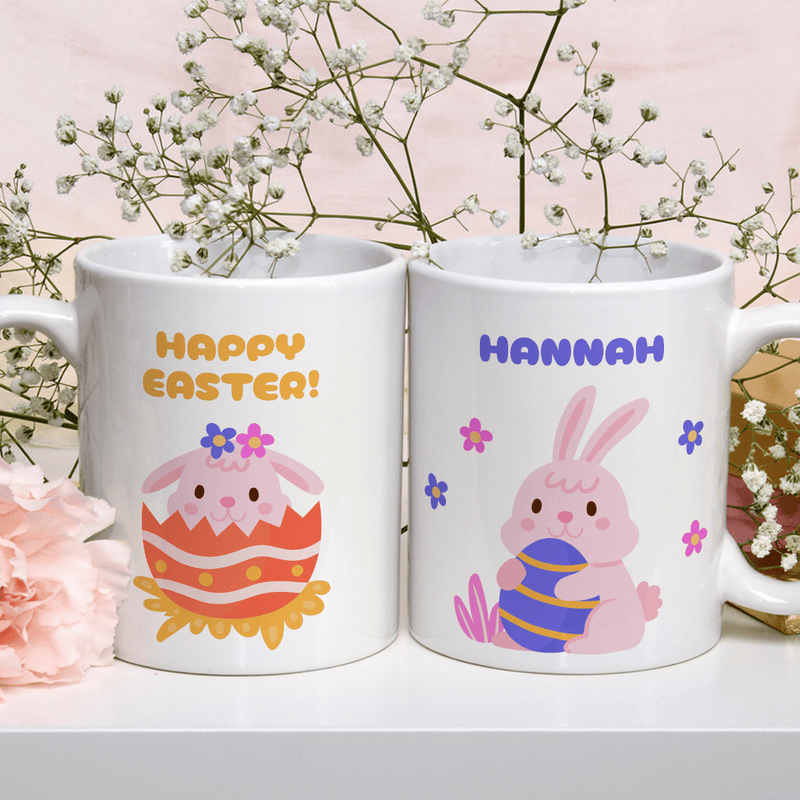 Happy Easter! - 1x bedruckte Tasse, personalisiertes Geschenk für Frau - Adamell.de