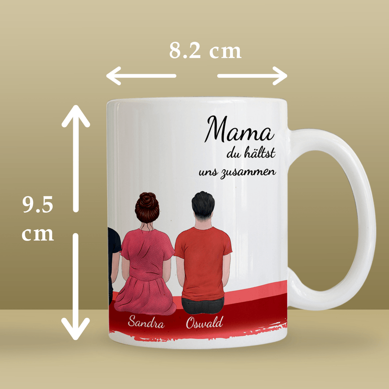 Liebe Mutter - Bedruckte Tasse, personalisiertes Geschenk für Mama - Adamell.de
