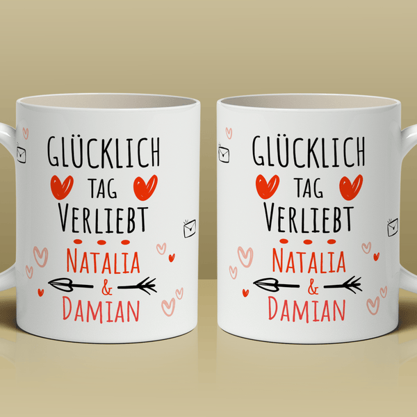 Liebe Tasse - 1x bedruckte Tasse, personalisiertes Geschenk für Frau - Adamell.de