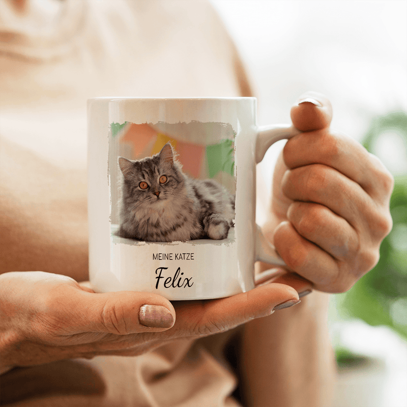 Mein Kätzchen - 1x Bedruckte Tasse, personalisiertes Geschenk - Adamell.de