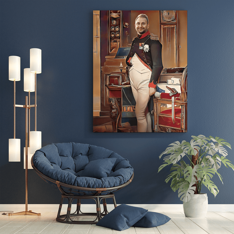 Napoleon-Porträt - Druck auf Leinwand, personalisiertes Geschenk für Mann - Adamell.de