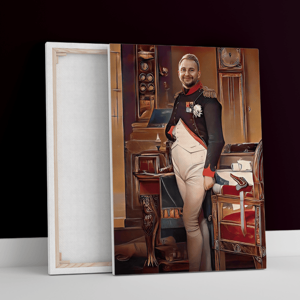 Napoleon-Porträt - Druck auf Leinwand, personalisiertes Geschenk für Mann - Adamell.de