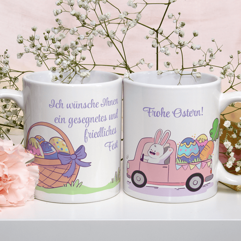 Ostern! - 1x bedruckte Tasse, personalisiertes Geschenk für Frau - Adamell.de