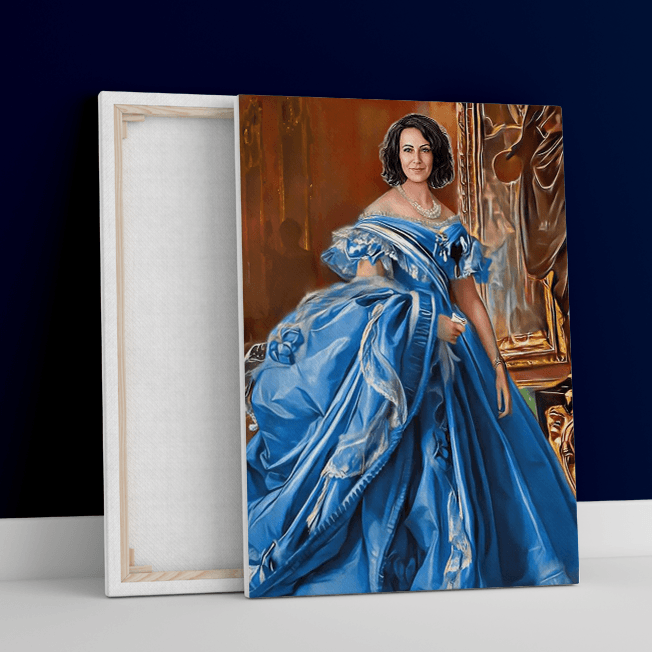 Porträt der Königin - Druck auf Leinwand, personalisiertes Geschenk - Adamell.de