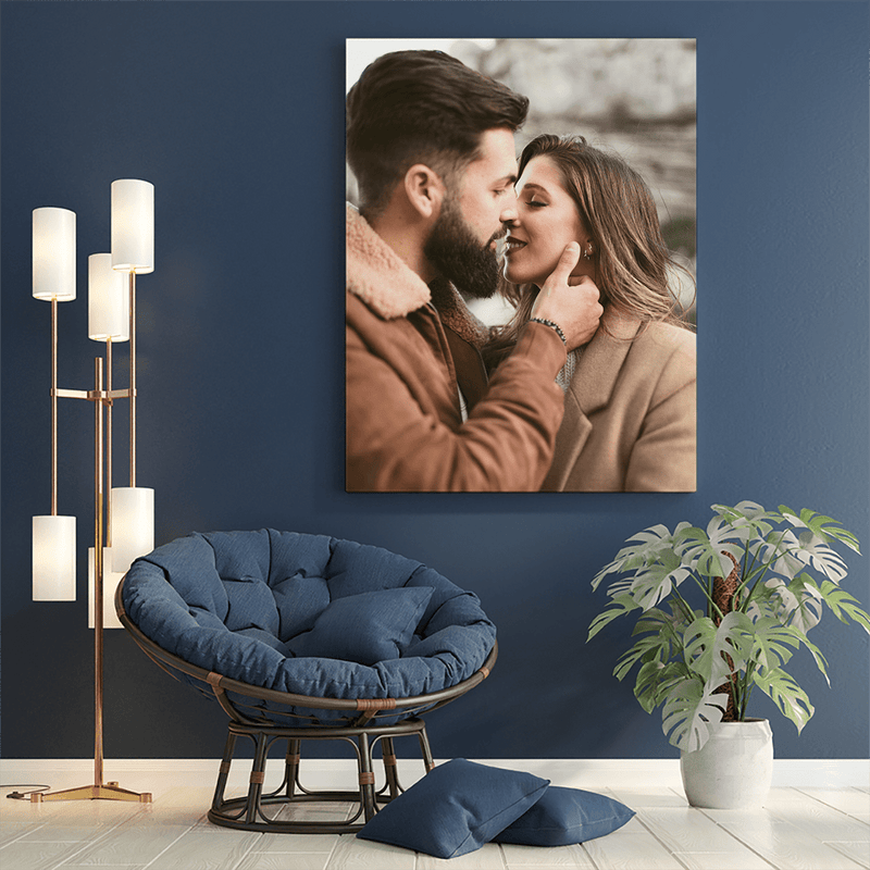 Romantisches Foto - Druck auf Leinwand, personalisiertes Geschenk für Mann - Adamell.de