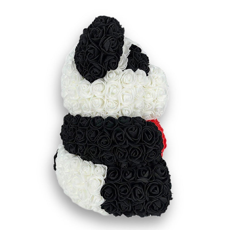 Rosenbär Panda mit Herz 40cm, Geschenk für frauen, freundin, mama, valentinstag, geburstag, weihnachtsgeschenke, muttertagsgeschen, Weltfrauentag - Adamell.de