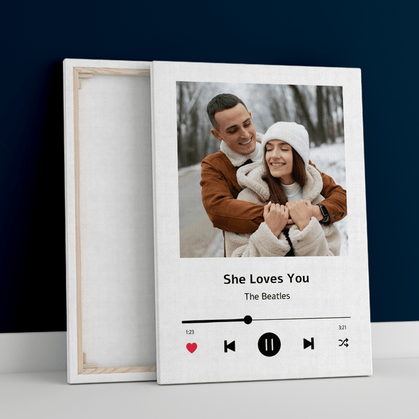 She Loves You - Druck auf Leinwand, personalisiertes Geschenk für ihn - Adamell.de