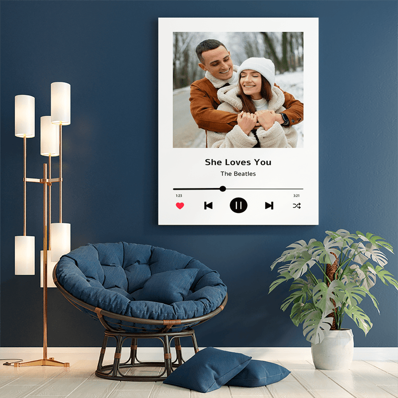 She Loves You - Druck auf Leinwand, personalisiertes Geschenk für ihn - Adamell.de