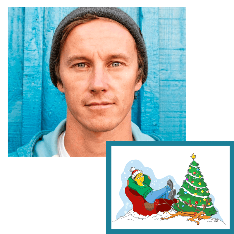 Simpson Weihnachtsporträt - Druck auf Leinwand, personalisiertes Geschenk für ihn - Adamell.de