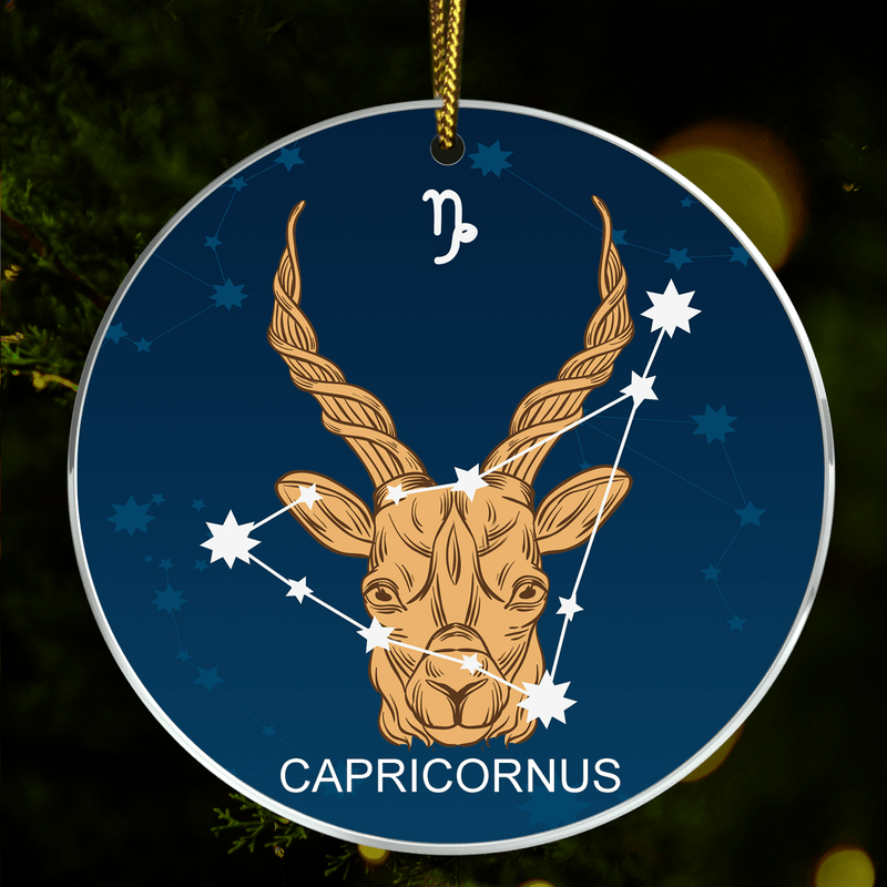 Sternzeichen Capricorn - Christbaumkugel, personalisiertes Geschenk für Ehemann - Adamell.de