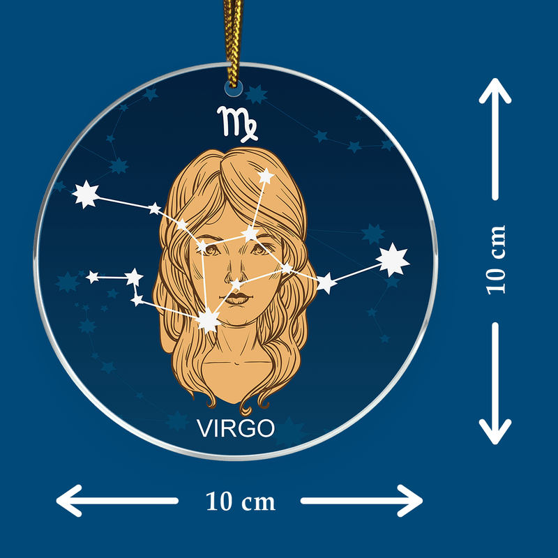 Sternzeichen Virgo - Christbaumkugel, personalisiertes Geschenk für Bruder - Adamell.de