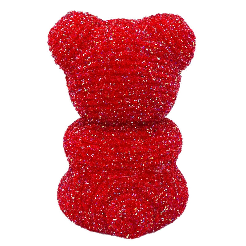Teddybär Rot (Schwarz) mit Diamanten | MEGA ZESTAW - Adamell.de