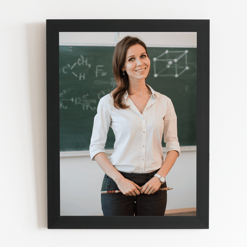 Unser bester Lehrer - Druck auf Glas, personalisiertes Geschenk für Lehrer - Adamell.de