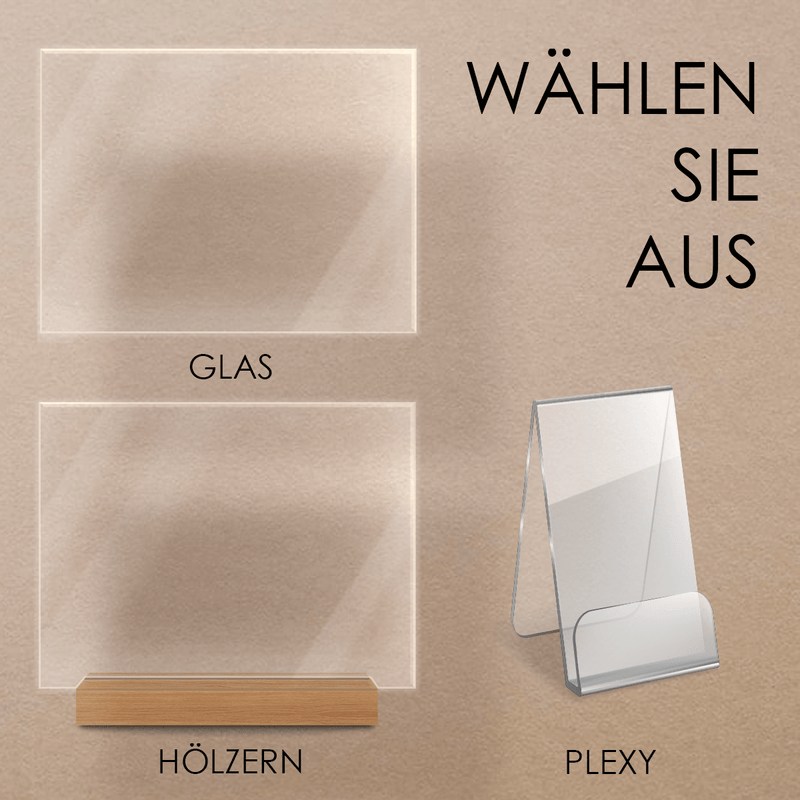 Unsere Karte der Erinnerungen - Druck auf Glas, personalisiertes Geschenk für ein Paar - Adamell.de