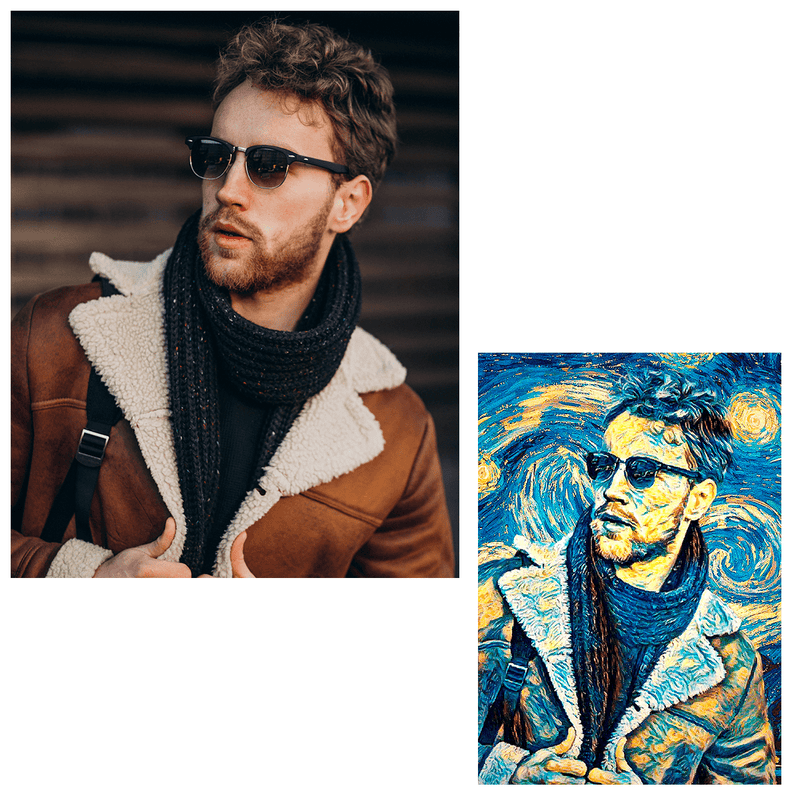 Vincents Stil - Druck auf Leinwand, personalisiertes Geschenk für einen Mann - Adamell.de