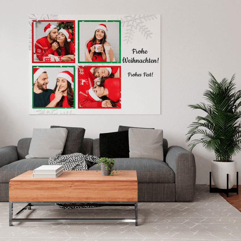 Weihnachts-Grafiken - Druck auf Leinwand, personalisiertes Geschenk zu Weihnachten - Adamell.de