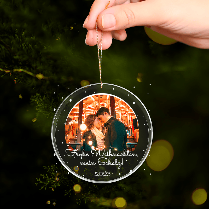 Weihnachtsschmuck für einen Freund - Christbaumkugel, personalisiertes Geschenk für Mann - Adamell.de