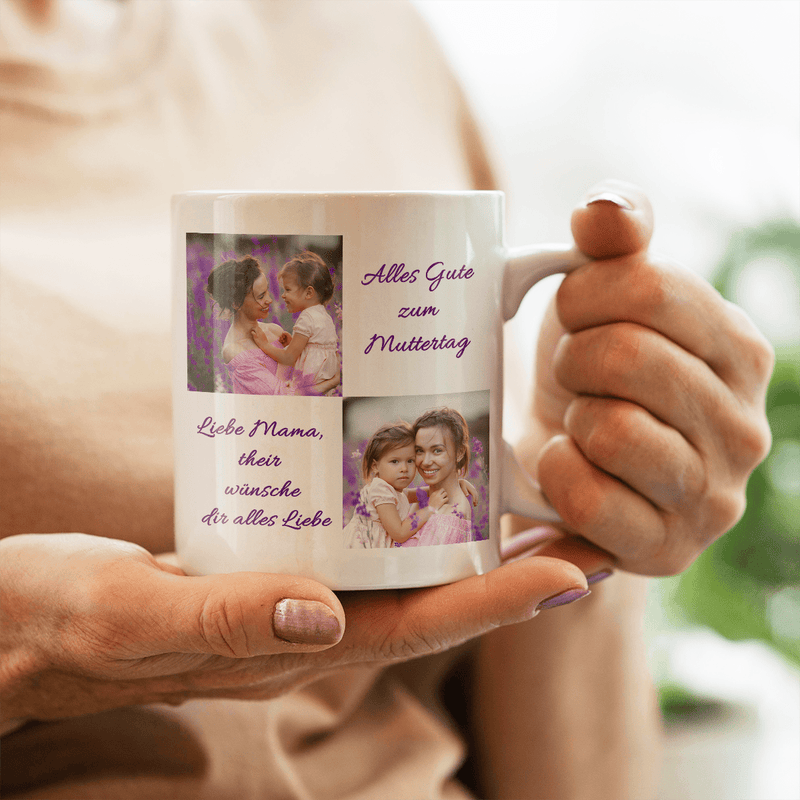 Wunderbare Mutter - 1x bedruckte Tasse, personalisiertes Geschenk für Mama - Adamell.de